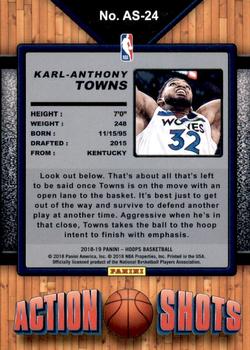 2018-19 Hoops - Action Shots #AS-24 Karl-Anthony Towns Back