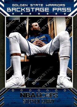 2018-19 Hoops - Backstage Pass #BSP-1 Stephen Curry Front