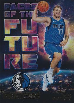 2018-19 Hoops - Faces of the Future Holo #3 Luka Doncic Front