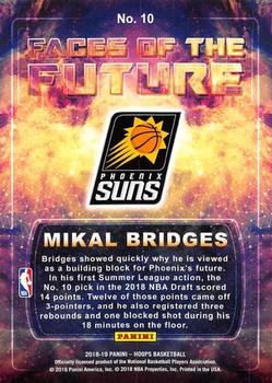 2018-19 Hoops Winter - Faces of the Future #10 Mikal Bridges Back