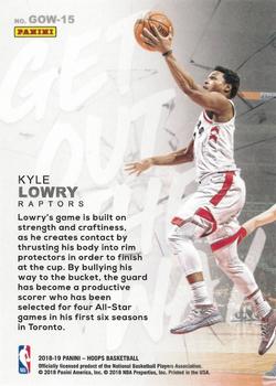 2018-19 Hoops - Get Out The Way #GOW-15 Kyle Lowry Back