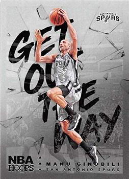 2018-19 Hoops - Get Out The Way #GOW-17 Manu Ginobili Front