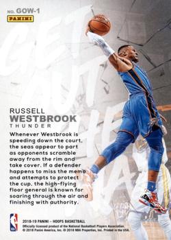 2018-19 Hoops Winter - Get Out The Way #GOW-1 Russell Westbrook Back