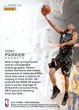 2018-19 Hoops Winter - Get Out The Way #GOW-10 Tony Parker Back