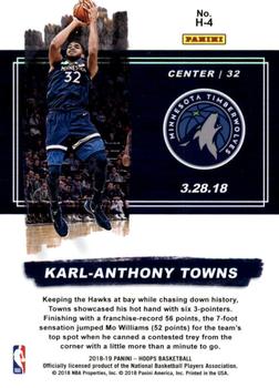 2018-19 Hoops - Highlights #4 Karl-Anthony Towns Back