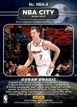 2018-19 Hoops - NBA City #NBA-4 Goran Dragic Back