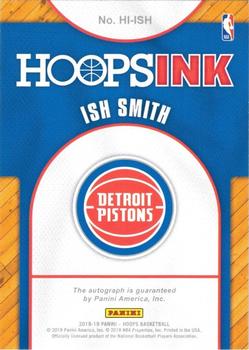 2018-19 Hoops - Hoops Ink #HI-ISH Ish Smith Back