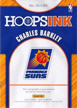 2018-19 Hoops - Hoops Ink #HI-CBK Charles Barkley Back