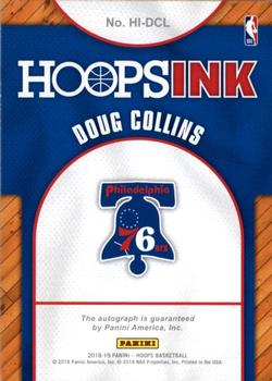 2018-19 Hoops - Hoops Ink #HI-DCL Doug Collins Back