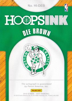 2018-19 Hoops - Hoops Ink #HI-DEB Dee Brown Back