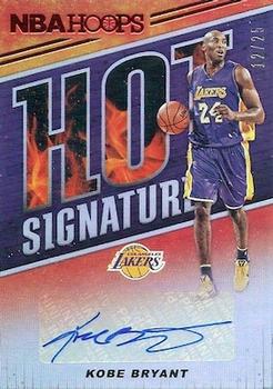 2018-19 Hoops - Red Hot Signatures #HS-KBR Kobe Bryant Front