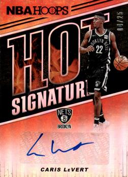 2018-19 Hoops - Red Hot Signatures #HS-CLV Caris LeVert Front