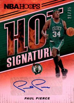2018-19 Hoops - Red Hot Signatures #HS-PPC Paul Pierce Front