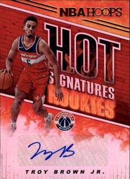 2018-19 Hoops - Hot Signatures Rookies #HSR-TB Troy Brown Jr. Front