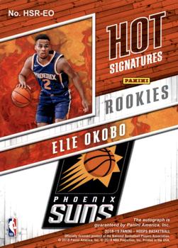 2018-19 Hoops - Hot Signatures Rookies #HSR-EO Elie Okobo Back