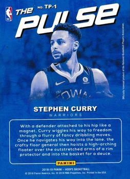 2018-19 Hoops - The Pulse Holo #TP-1 Stephen Curry Back