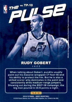 2018-19 Hoops Winter - The Pulse #TP-10 Rudy Gobert Back
