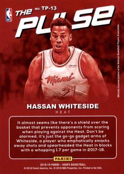 2018-19 Hoops Winter - The Pulse #TP-13 Hassan Whiteside Back