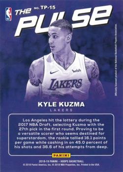 2018-19 Hoops Winter - The Pulse #TP-15 Kyle Kuzma Back
