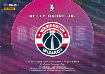 2018-19 Hoops - Rookie Remembrance #RR-KO Kelly Oubre Jr. Back