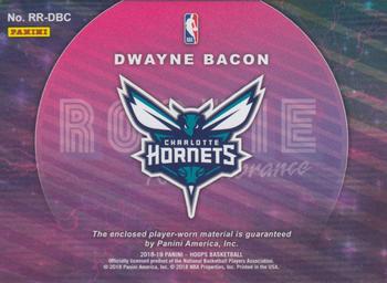 2018-19 Hoops Winter - Rookie Remembrance #RR-DBC Dwayne Bacon Back