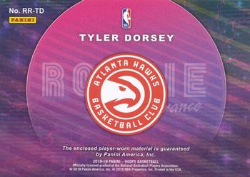 2018-19 Hoops Winter - Rookie Remembrance #RR-TD Tyler Dorsey Back