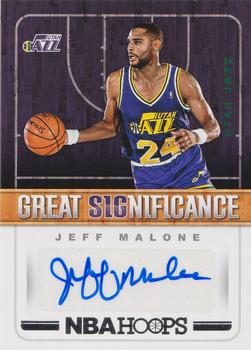 2018-19 Hoops - Great SIGnificance #GS-JM Jeff Malone Front