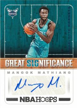 2018-19 Hoops - Great SIGnificance #GS-MM Mangok Mathiang Front