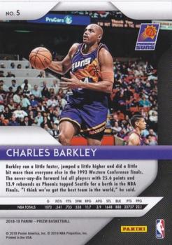 2018-19 Panini Prizm #5 Charles Barkley Back