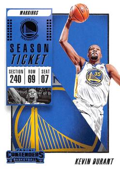 2018-19 Panini Contenders #8 Kevin Durant Front