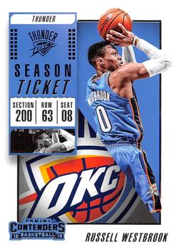 2018-19 Panini Contenders #43 Russell Westbrook Front