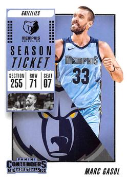 2018-19 Panini Contenders #80 Marc Gasol Front