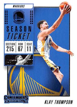 2018-19 Panini Contenders #96 Klay Thompson Front
