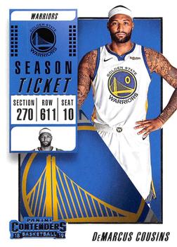 2018-19 Panini Contenders #99 DeMarcus Cousins Front