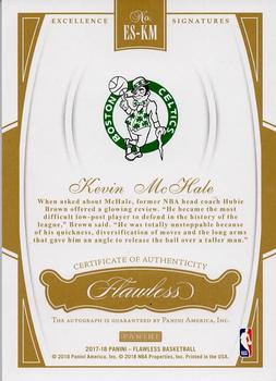 2017-18 Panini Flawless - Excellence Signatures Ruby #ES-KM Kevin McHale Back