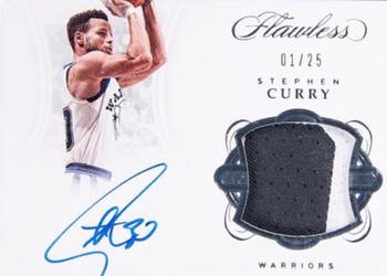 2017-18 Panini Flawless - Flawless Patch Autographs #FP-SC Stephen Curry Front