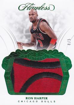 2017-18 Panini Flawless - Patches Green #P-RHP Ron Harper Front