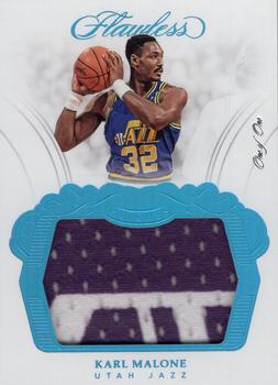 2017-18 Panini Flawless - Patches Platinum #P-KML Karl Malone Front