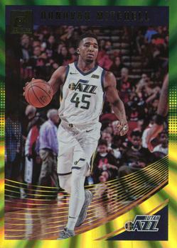 2018-19 Donruss - Holo Green and Yellow Laser #63 Donovan Mitchell Front