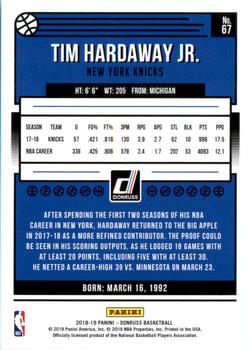 2018-19 Donruss - Holo Green Laser #67 Tim Hardaway Jr. Back