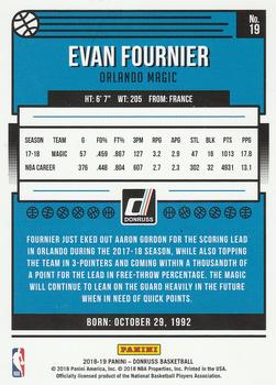 2018-19 Donruss - Press Proof Purple #19 Evan Fournier Back