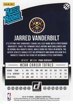 2018-19 Donruss - Press Proof Purple #151 Jarred Vanderbilt Back