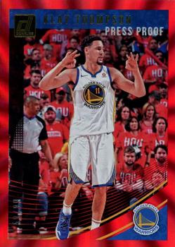 2018-19 Donruss - Press Proof Red Laser #12 Klay Thompson Front
