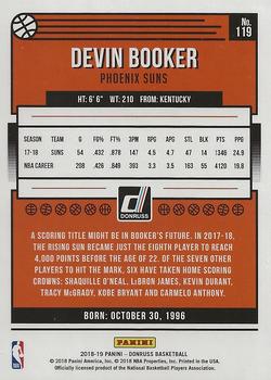 2018-19 Donruss - Press Proof Silver #119 Devin Booker Back