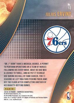 2018-19 Donruss - All Clear for Takeoff Press Proof #13 Julius Erving Back