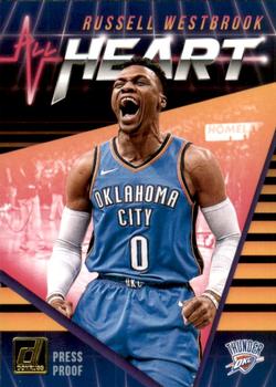 2018-19 Donruss - All Heart Press Proof #10 Russell Westbrook Front