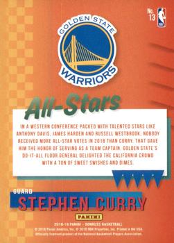 2018-19 Donruss - All-Stars Press Proof #13 Stephen Curry Back