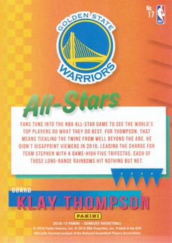 2018-19 Donruss - All-Stars Press Proof #17 Klay Thompson Back