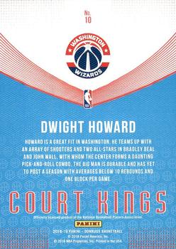 2018-19 Donruss - Court Kings #10 Dwight Howard Back