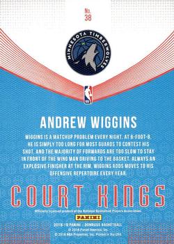 2018-19 Donruss - Court Kings #38 Andrew Wiggins Back